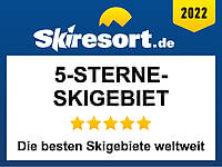 5 Sterne - Skigebiet Auszeichnung von Skiresort.de