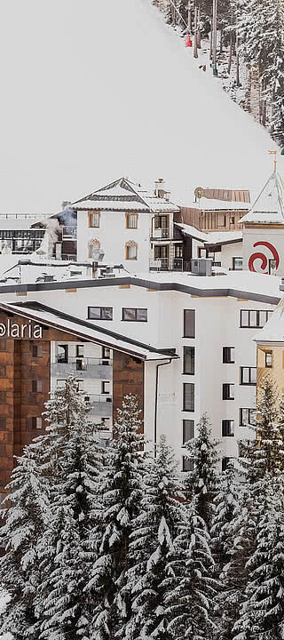 das 4 Sterne Hotel Solaria Ischgl im Winter