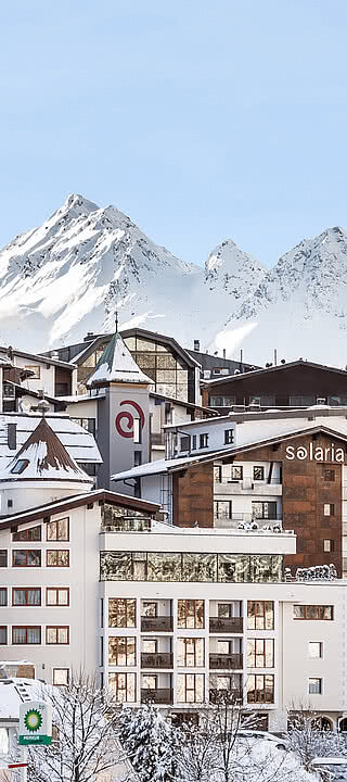 das 4 Sterne Hotel Solaria Ischgl im Winter