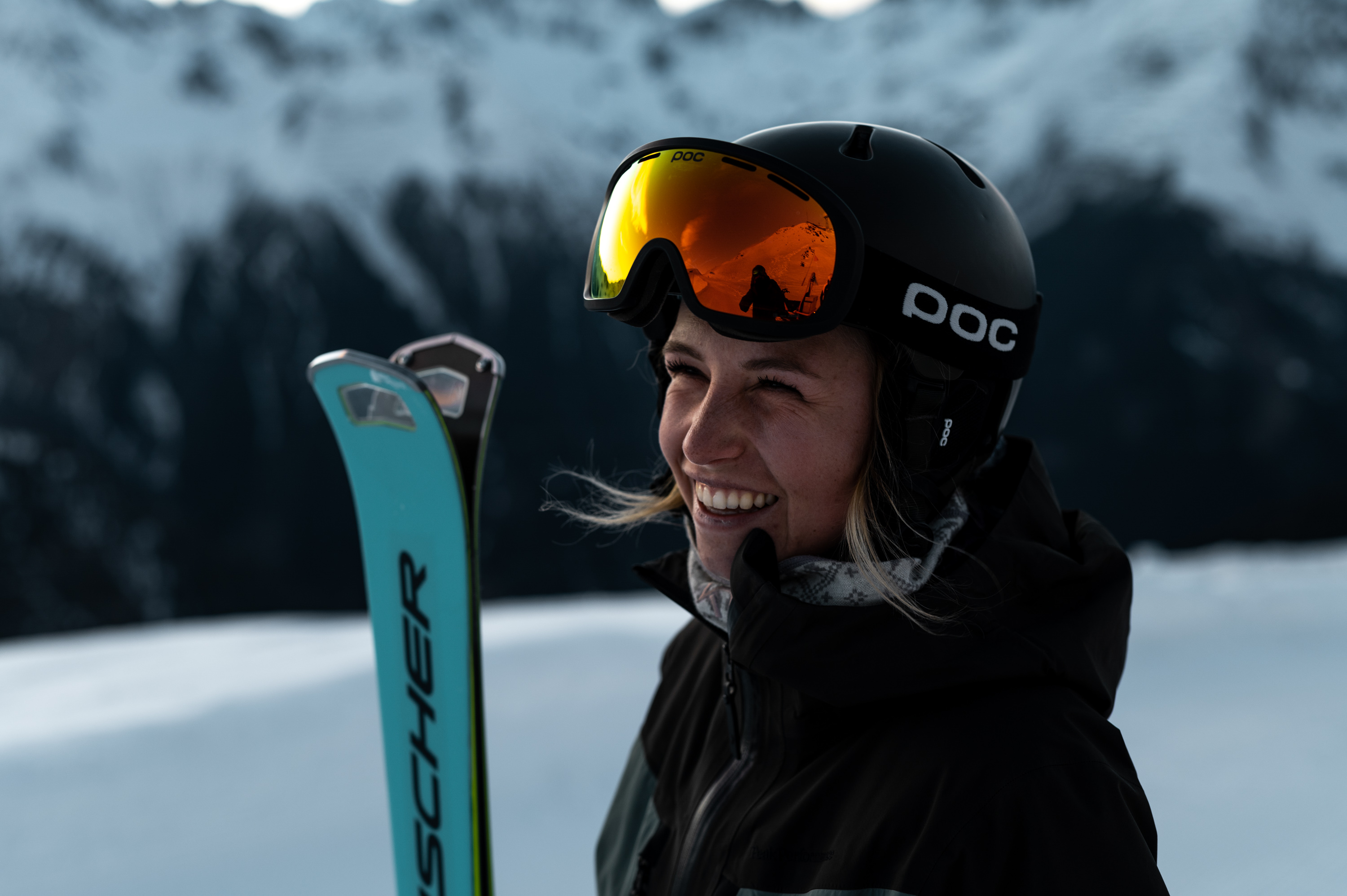 Skifahrerin in Ischgl